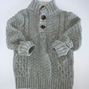 Toddler Boys Mock Neck Sweater